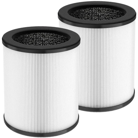 Lacvik KJ80 replacement filter front view for three-in-one purification in Druiap devices.
