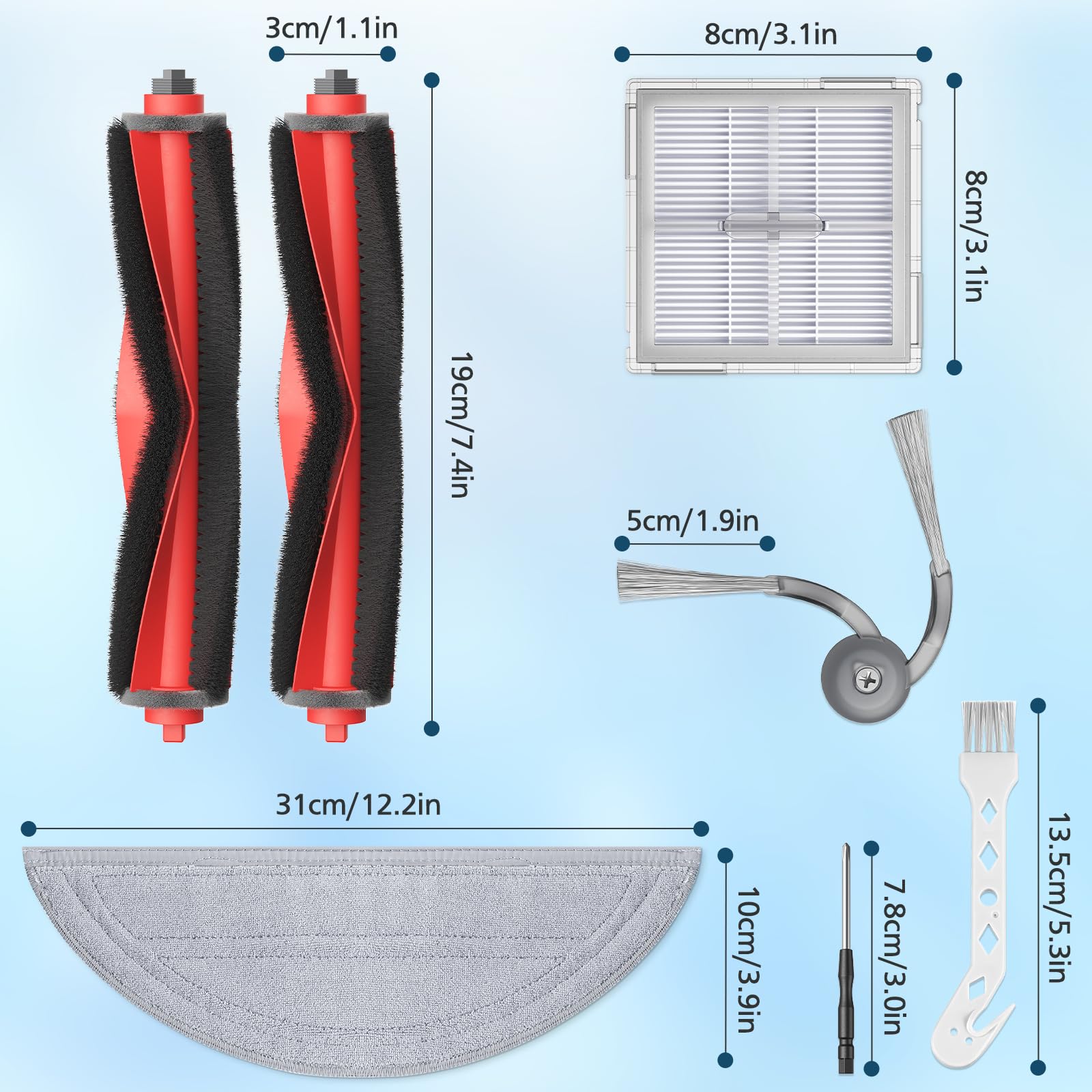 Lacvik anti-tangle brush detail helps hair wrap prevention