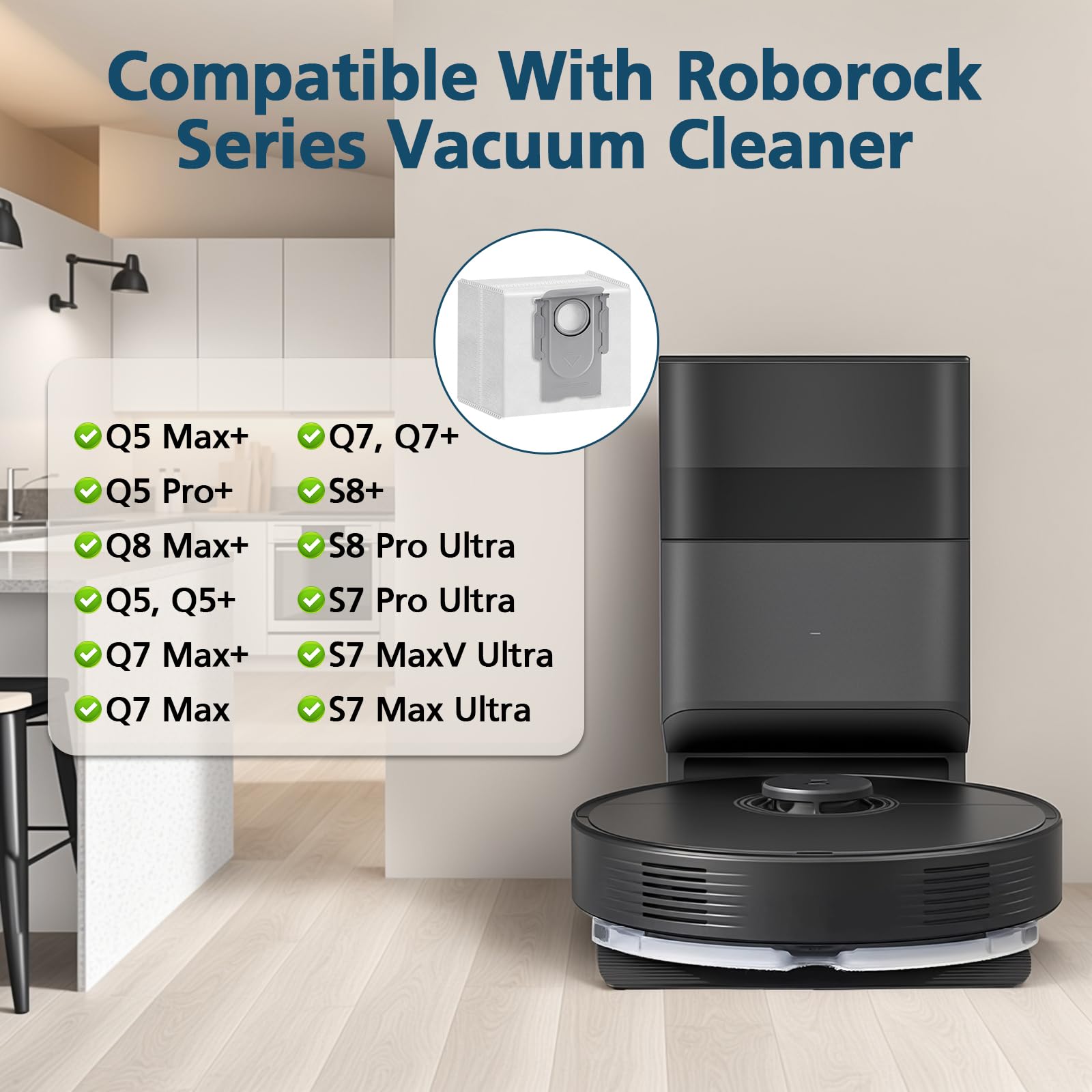 Lacvik Q7 M5+ dust bag slot design enables easy replacement.