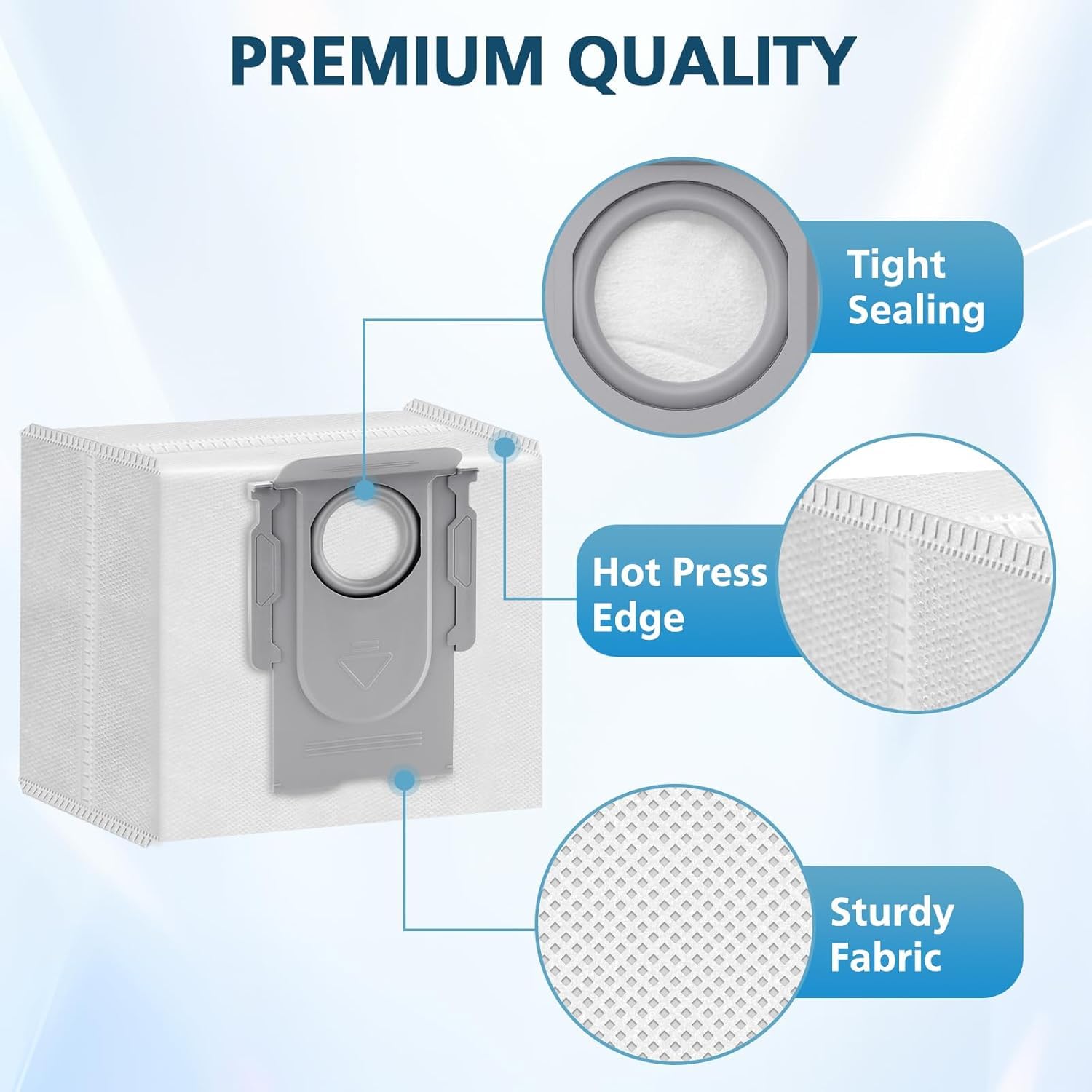 Lacvik Q8 Max+ dust bag filtration for cleaner air.