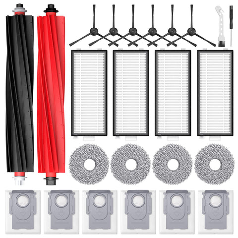 Lacvik Qrevo Slim dual main brush for efficient debris pickup on multiple floor types