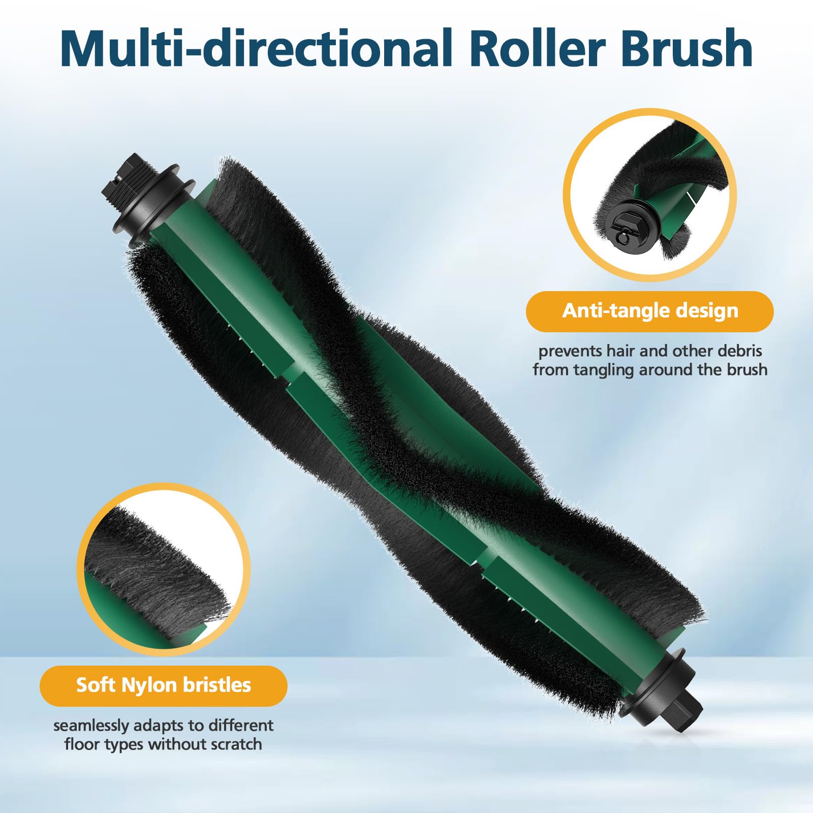 Lacvik Roomba cleaning brush for easy removal of tangled hair and debris.