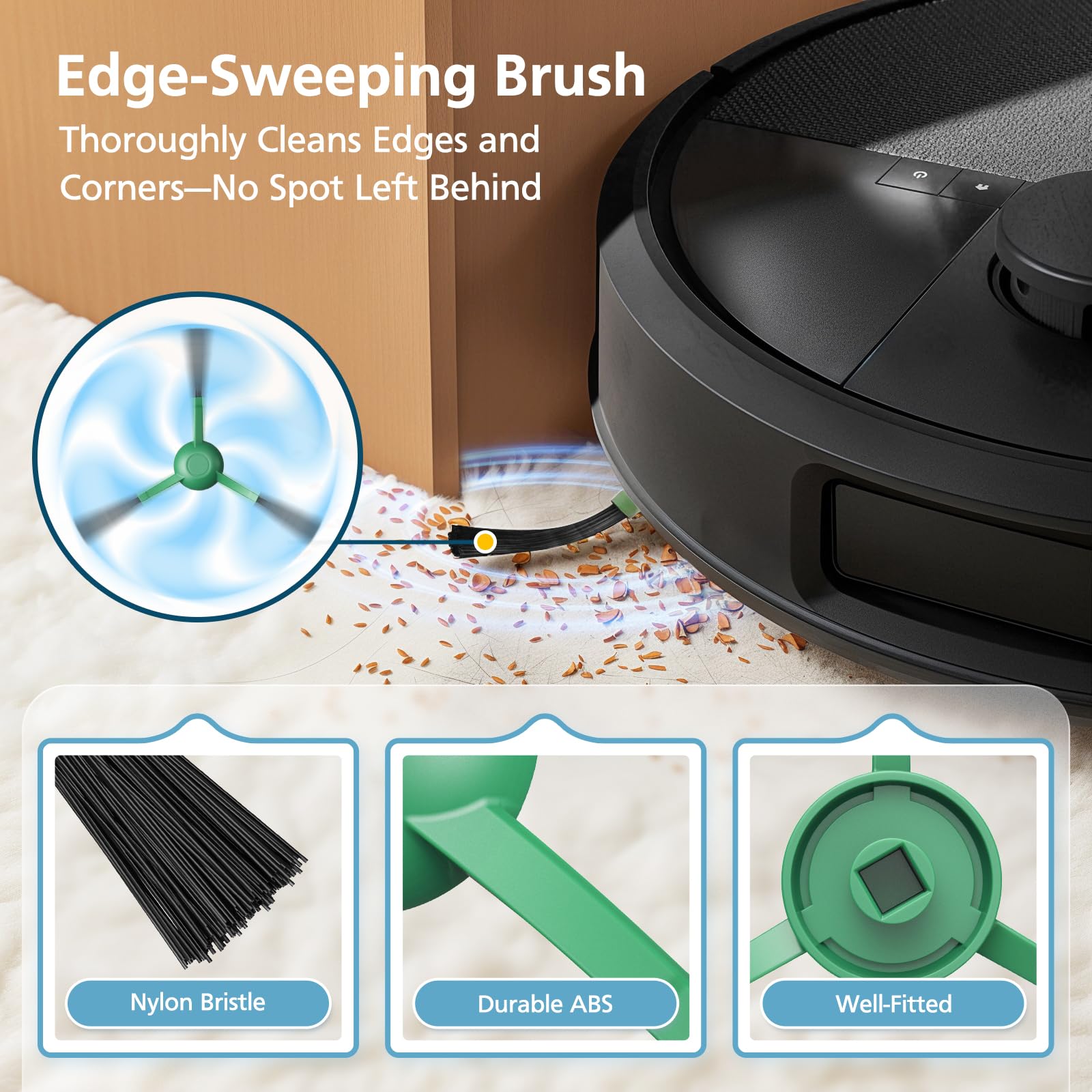 Lacvik Roomba Plus 504-705 dust bag capacity reduces changes