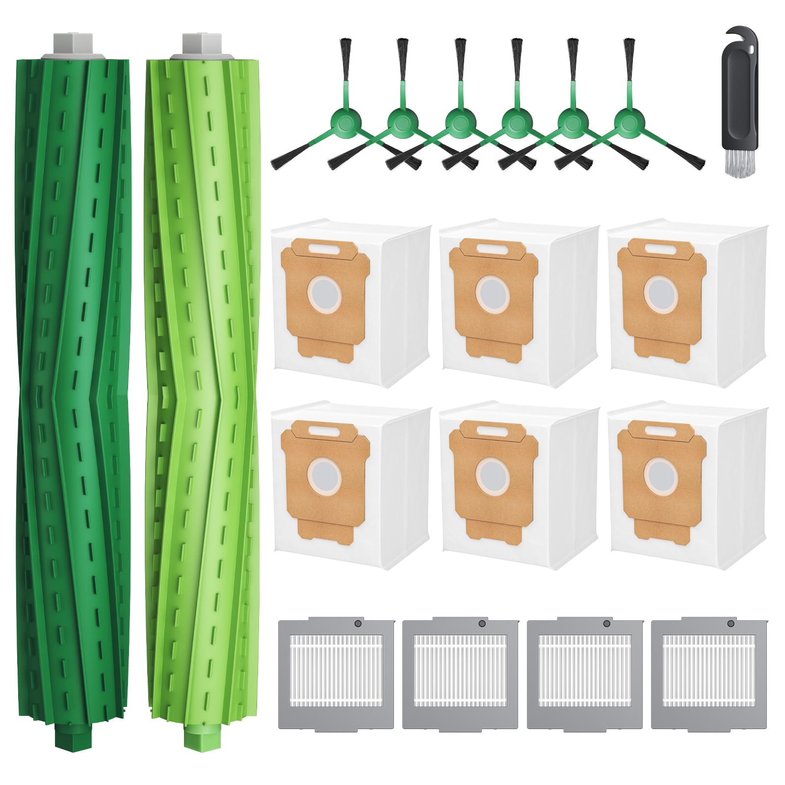 Lacvik Roomba Plus 504 roller brushes for deeper carpet cleaning