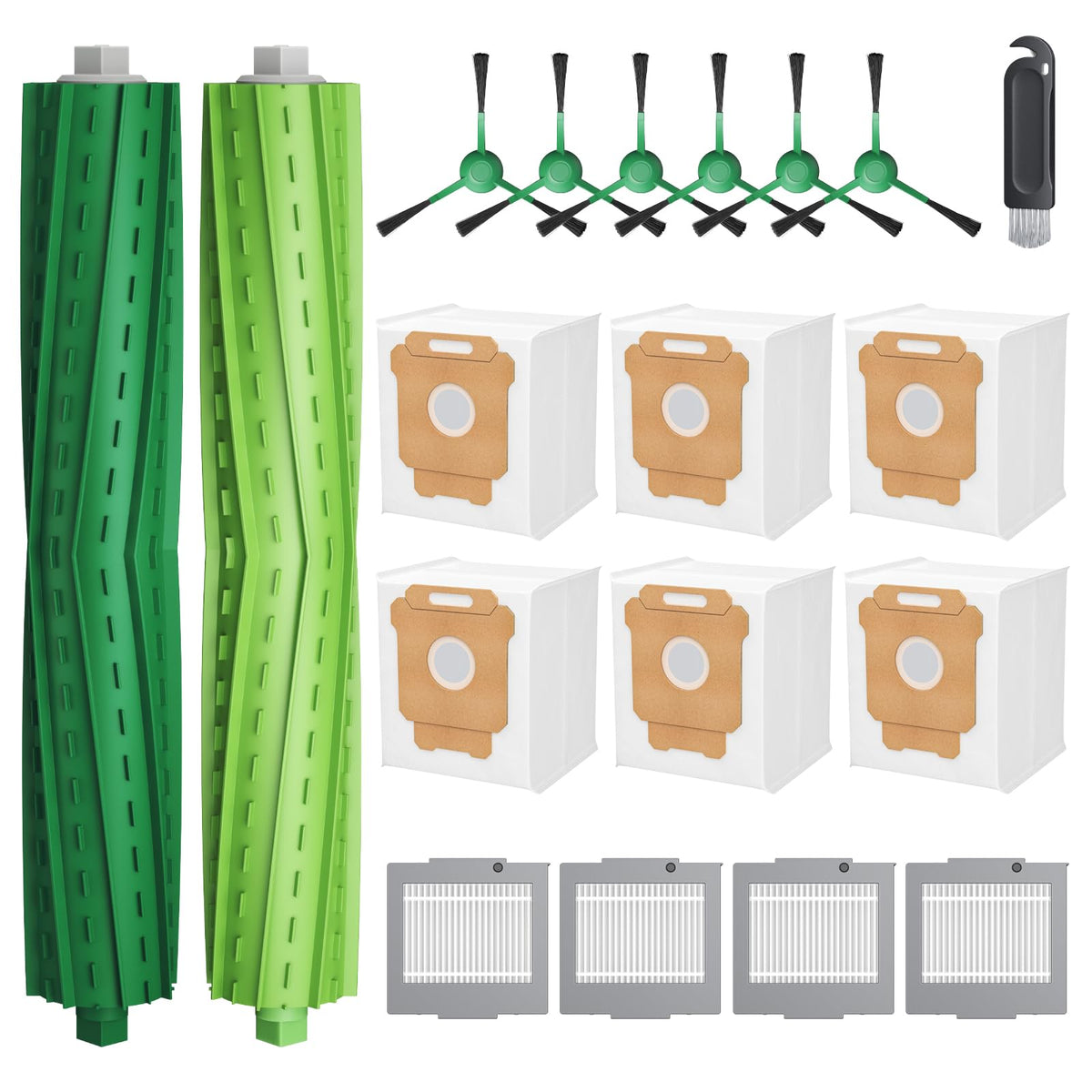 Lacvik Roomba Plus 504 roller brushes for deeper carpet cleaning