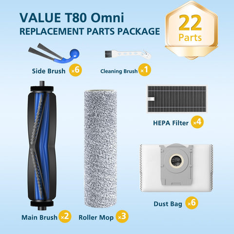 Lacvik replacement HEPA and dust bag set preserves vacuum performance
