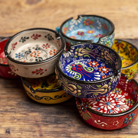 Ladem Group green hand-painted ashtray brings earthy charm outdoors