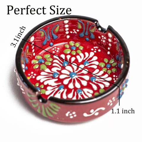 Ladem Group white hand-painted ashtray blends with modern home interiors