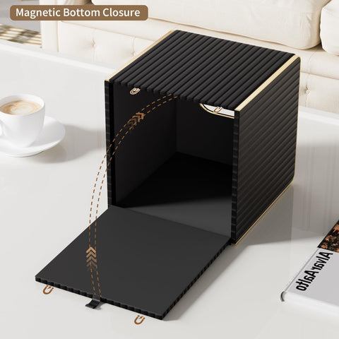 LADSTAG tissue box cover serves as a coffee table centerpiece