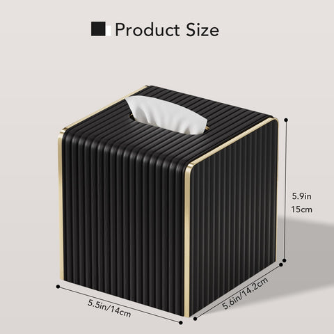 LADSTAG tissue box cover soft felt-lined interior protects tissue boxes