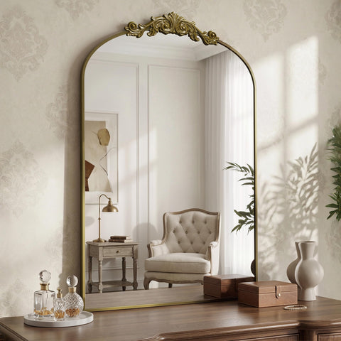LadyNow antique bronze aluminum frame adds timeless charm to bathroom spaces.