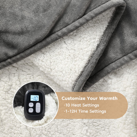 LaffyLo 1-12 hour auto-off timer for customizable warmth