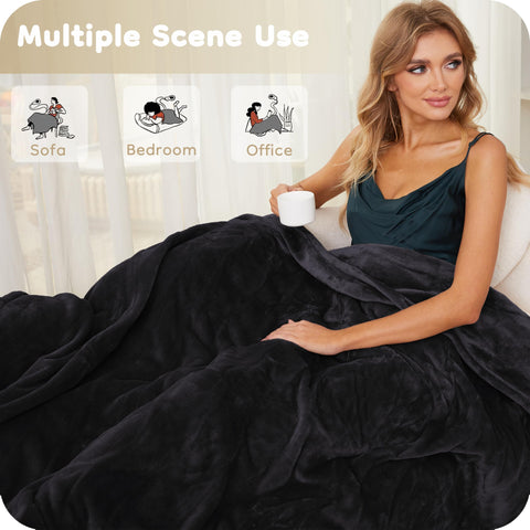 LaffyLo blanket with four heating level controls for personalized comfort