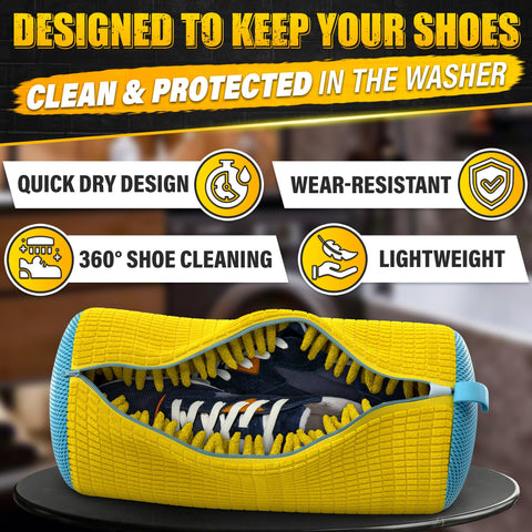 Lagarto XXL Premium Shoe Bag is ready for washer and dryer cycles.