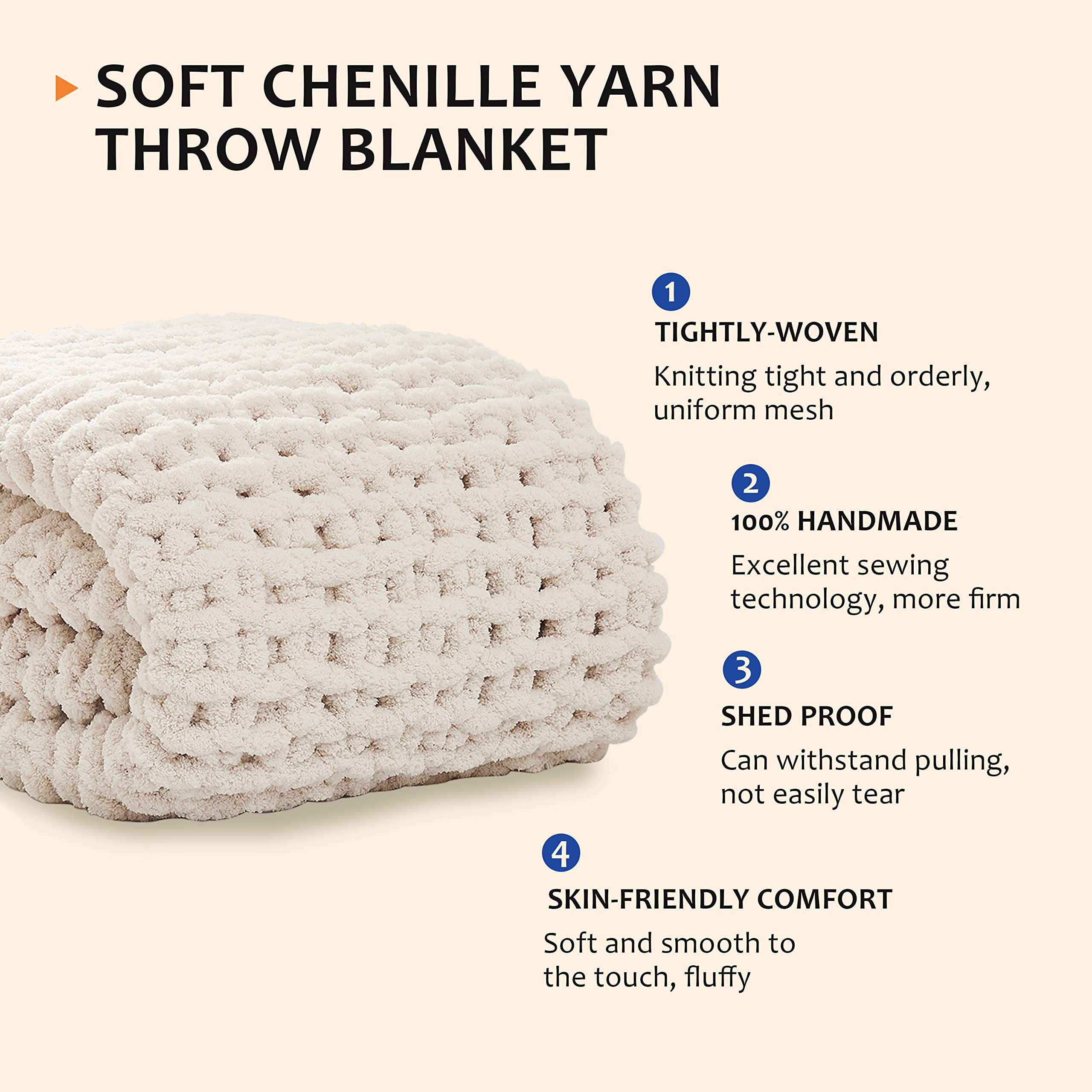 L'AGRATY blanket on sofa adds soft decor and comfort.