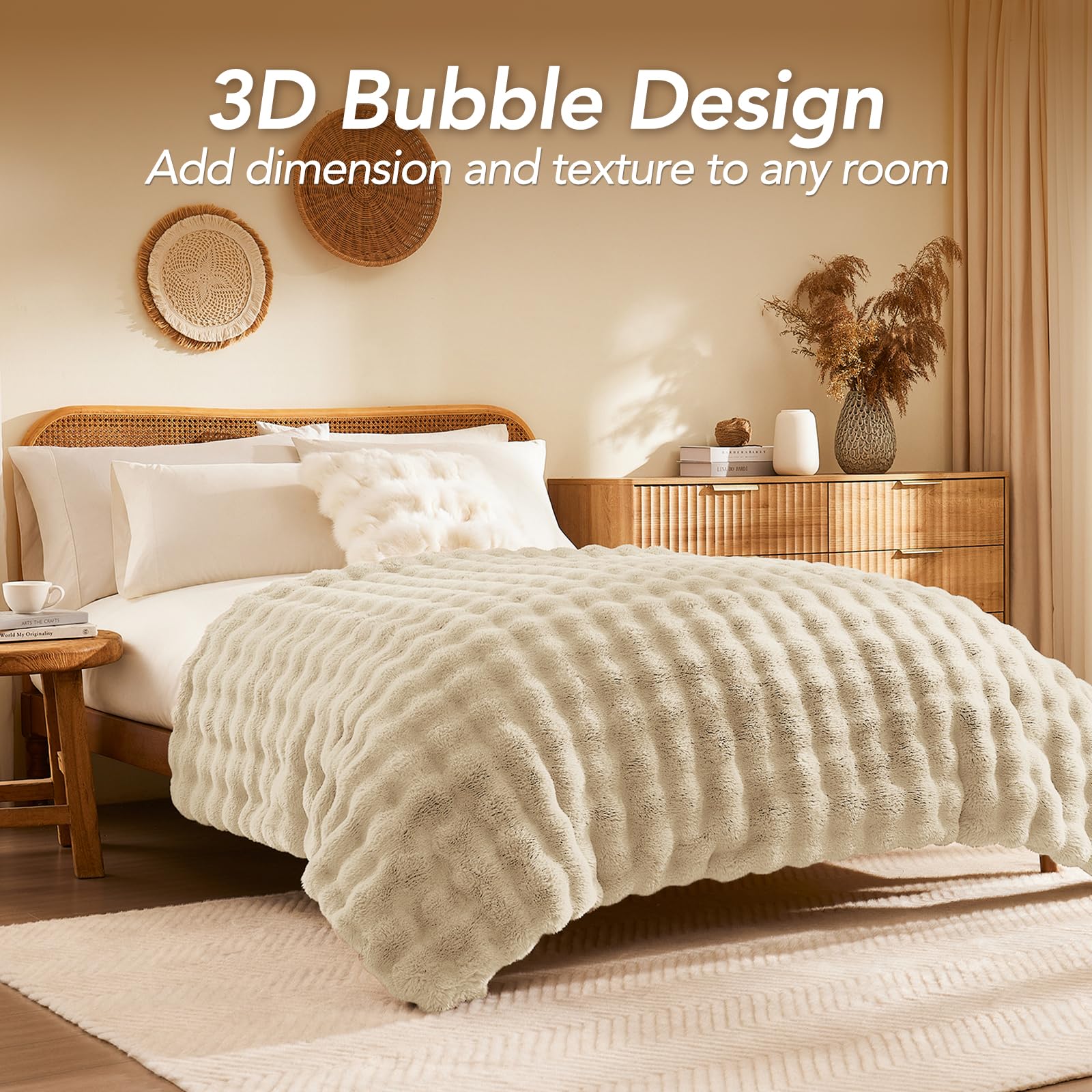 L'AGRATY bubble texture design enhances luxury decor.