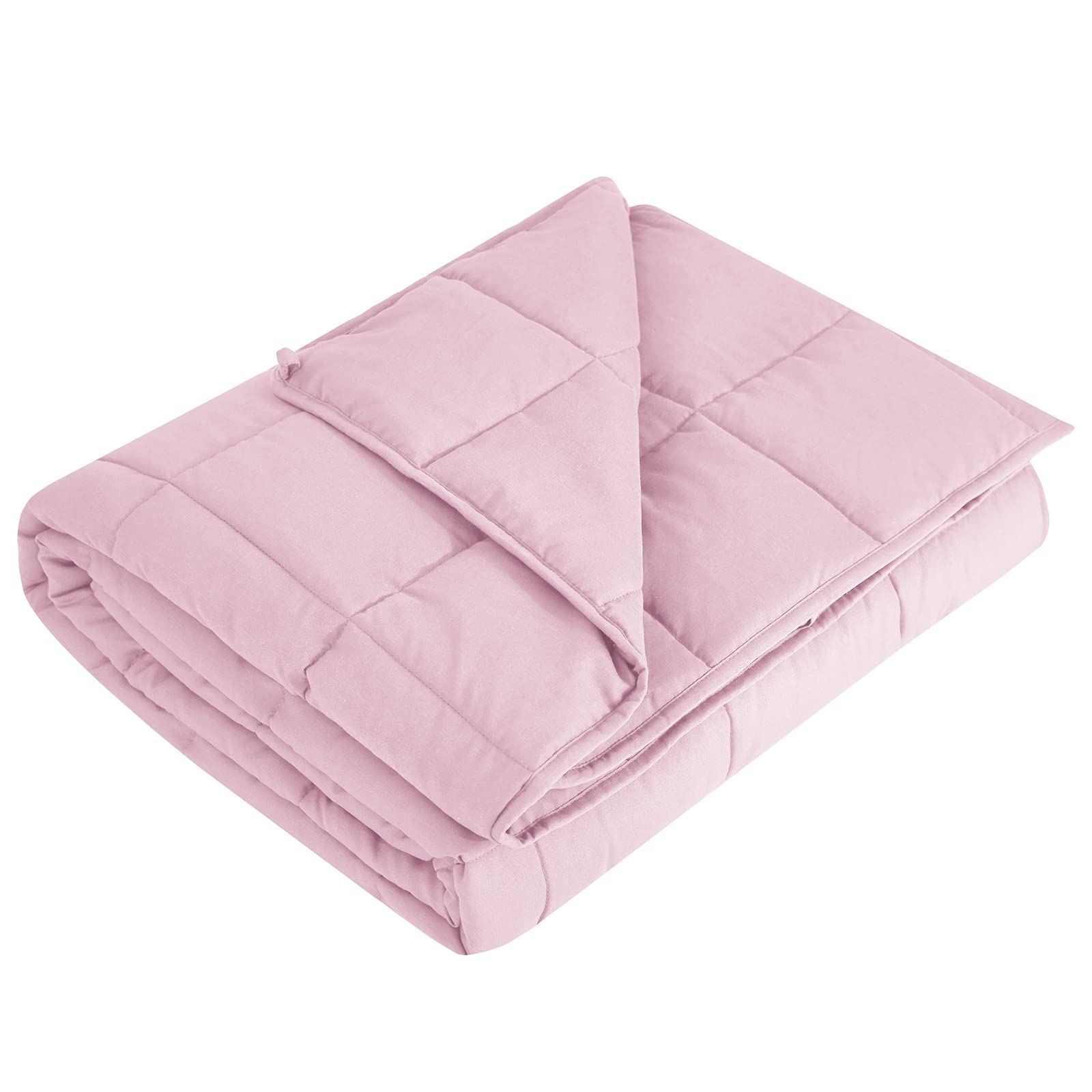 L'AGRATY weighted blanket 48x72 cooling microfiber texture for summer comfort.