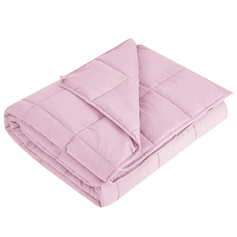 L'AGRATY weighted blanket 48x72 cooling microfiber texture for summer comfort.