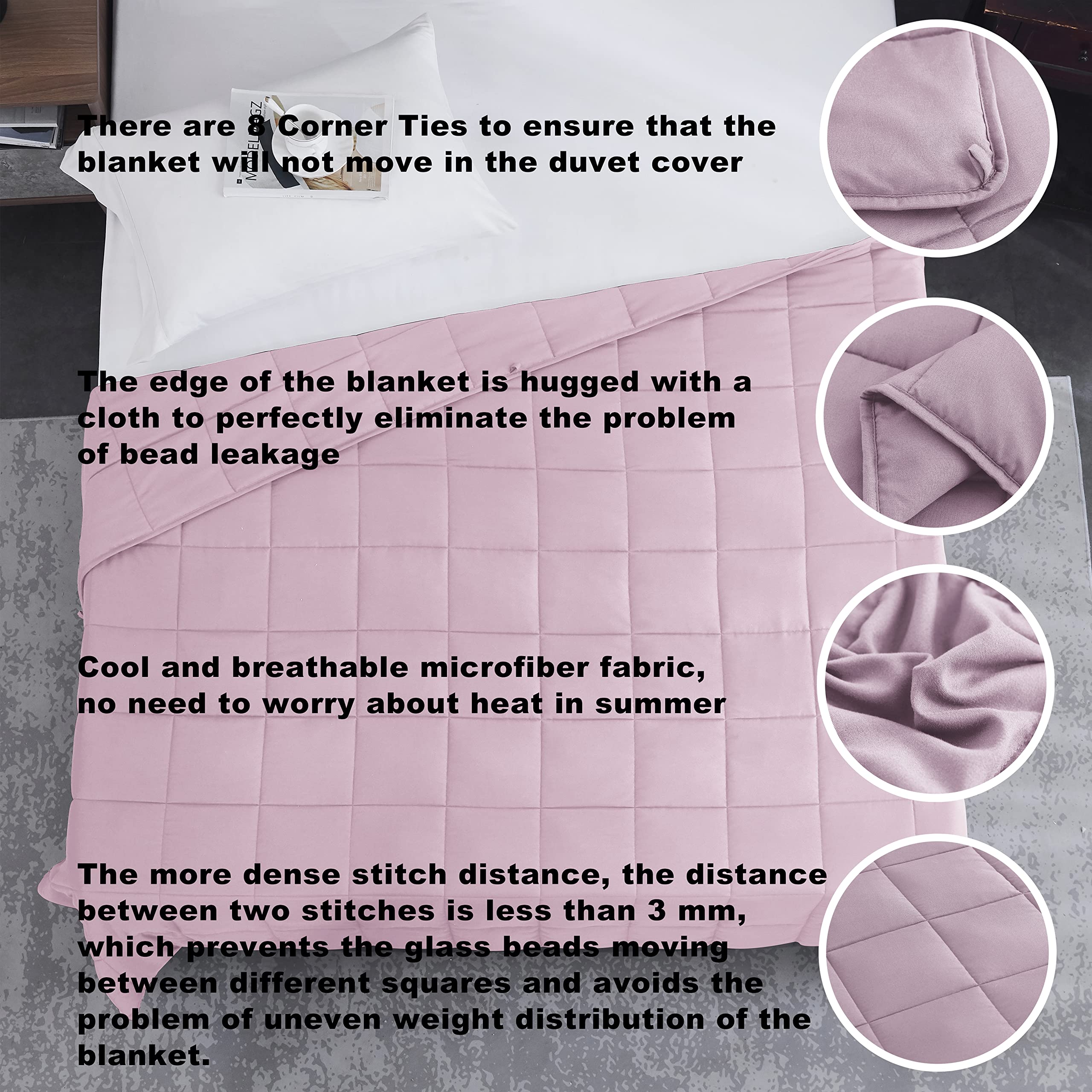 L'AGRATY blanket even-distribution stitching ensures consistent weight.