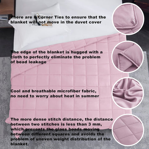L'AGRATY blanket even-distribution stitching ensures consistent weight.