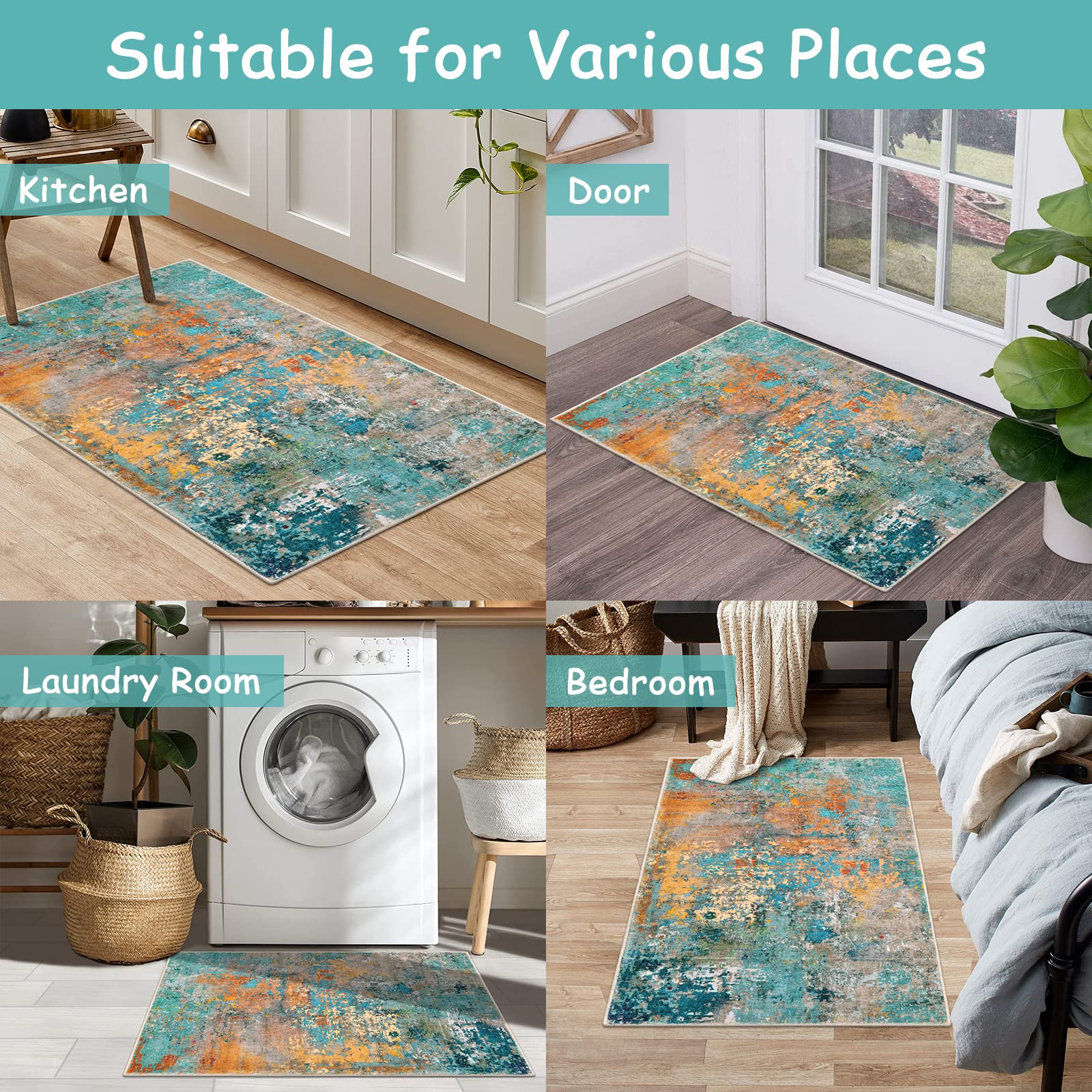 Lahome 2x3 rug placed near furniture to protect floors