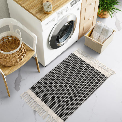 Lahome Belle Boho rug washable option simplifies cleaning routines