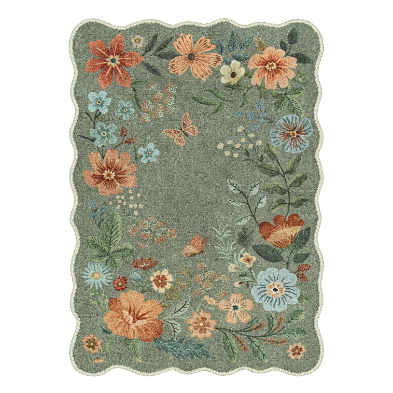 Lahome boho floral pattern enhances cozy decor in living rooms or bedrooms.