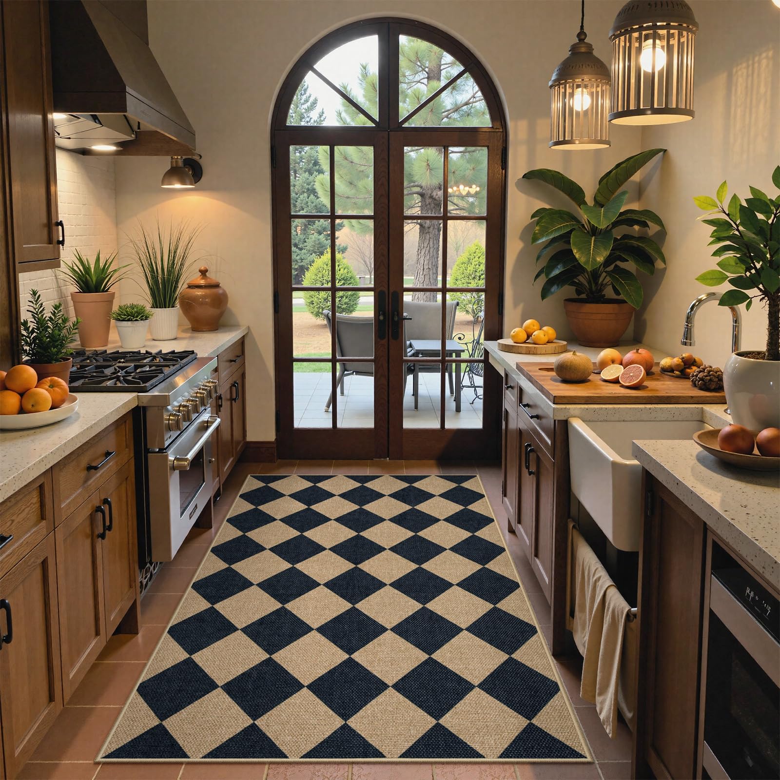 Lahome Colette charcoal-grey color enhances neutral interior decor