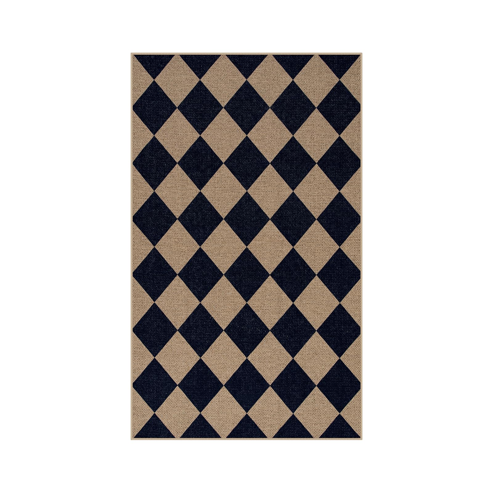Lahome Colette rug used in a camping setup for a washable, portable surface