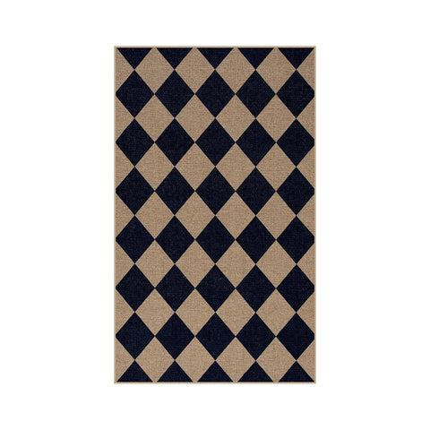 Lahome Colette rug used in a camping setup for a washable, portable surface