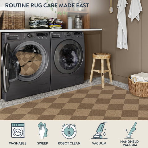 Lahome Colette rug on kitchen spot demonstrates versatile indoor use.