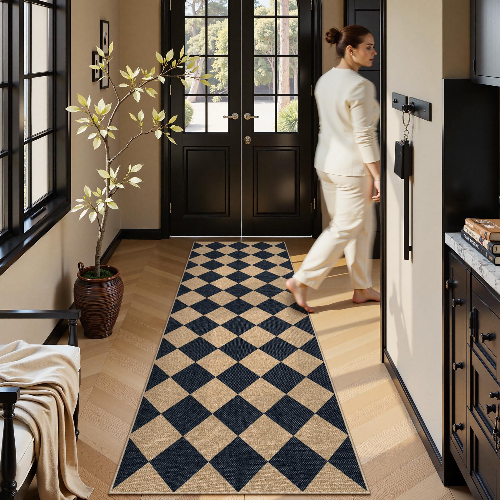 Lahome Colette runner is washable for easy maintenance in busy homes