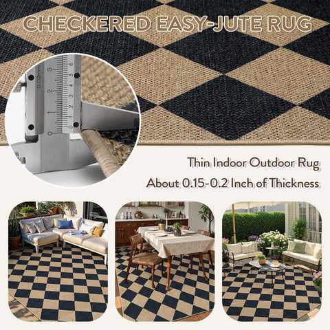 Lahome Colette rug features easy-clean polyester fibers for quick maintenance.