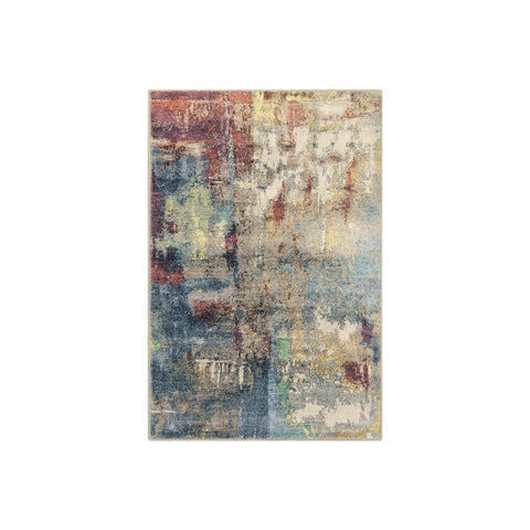 Lahome Daily-Use Rug withstands high-traffic homes with durable synthetic fibers.