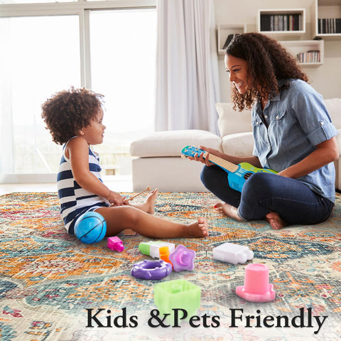 Lahome Elise trellis-pattern rug brings Boho charm with versatile decor compatibility.