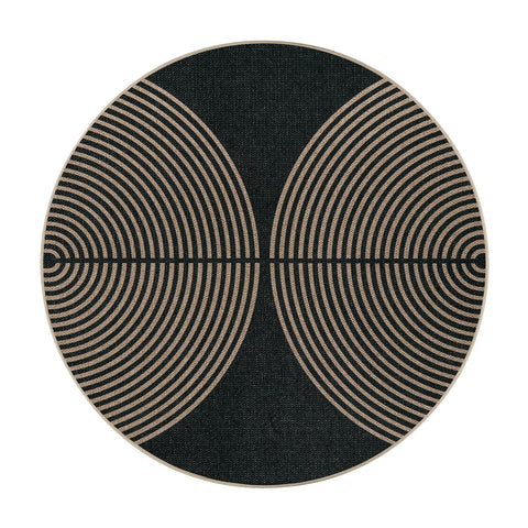 Lahome Enfys design enhances front porch or bedroom decor with circular elegance.