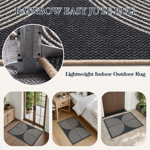 Lahome Enfys Rainbow Mat shows TPE backing for slip resistance on dry floors