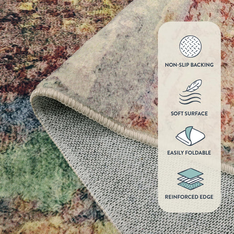 Lahome Faux Wool Soft Texture Rug emphasizes comfortable underfoot in living spaces.