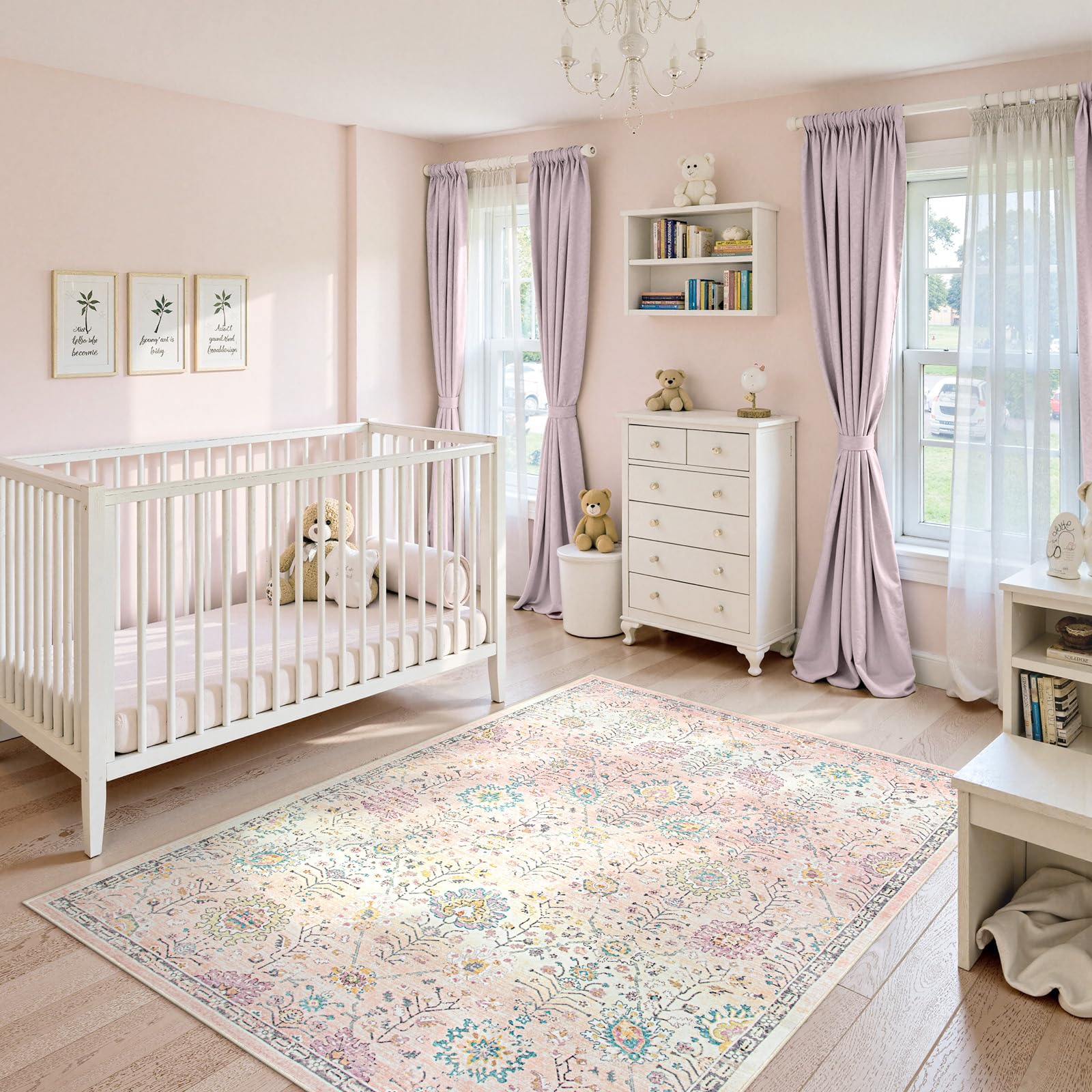 Lahome Flavie rug non-slip backing enhances stability