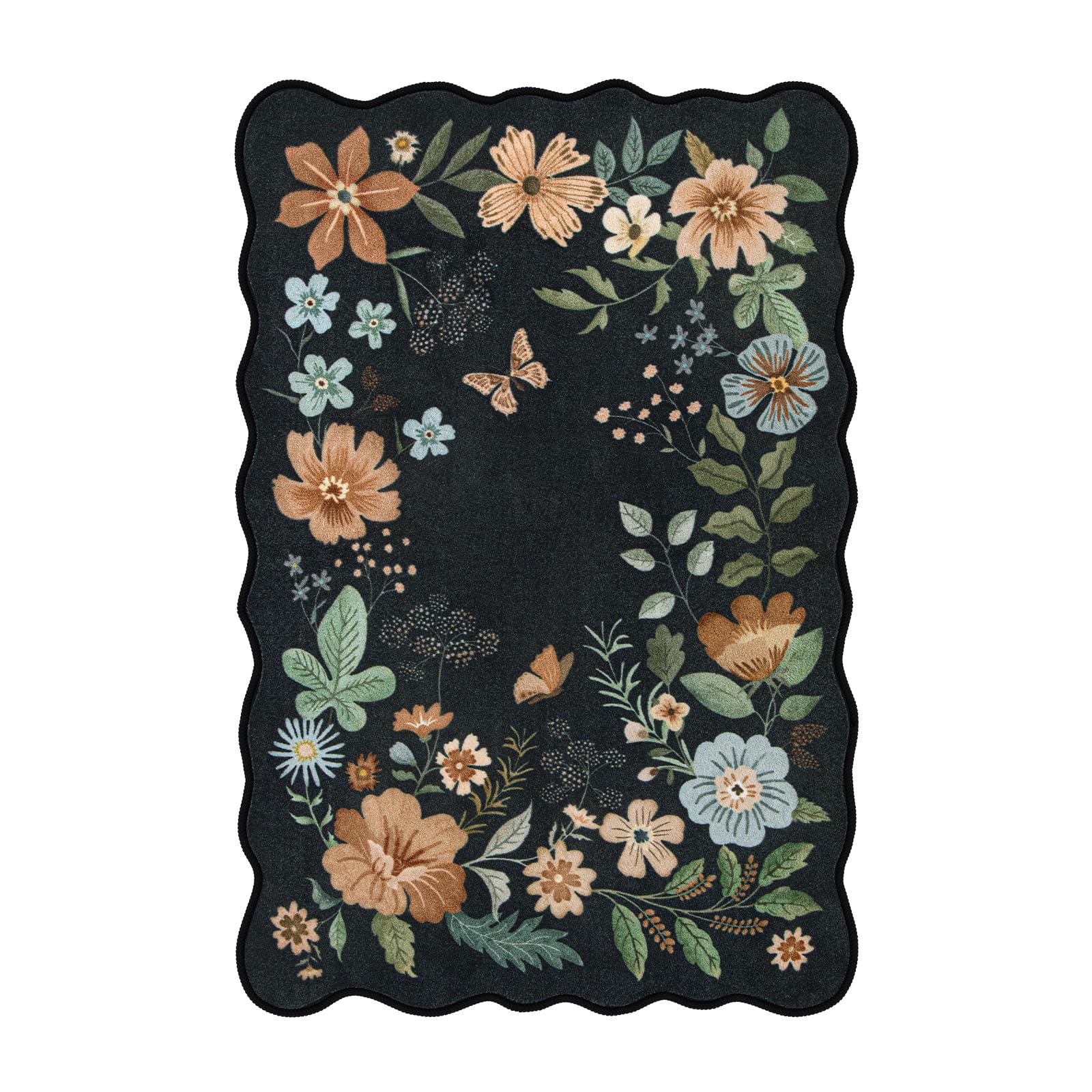 Lahome 2x3 rug resists pet hair and cleans easily with vacuuming.