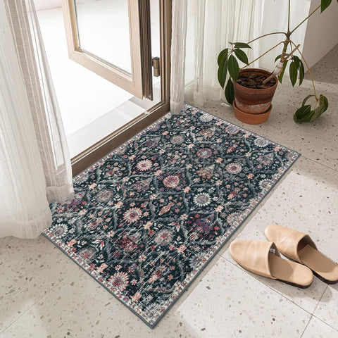 Lahome kid-friendly rug resists stains while protecting little feet.