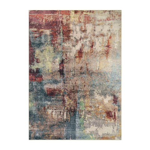 Lahome low-pile rug fits under furniture with minimal obstruction