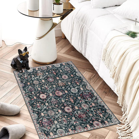 Lahome machine washable rug makes cleaning quick and simple.