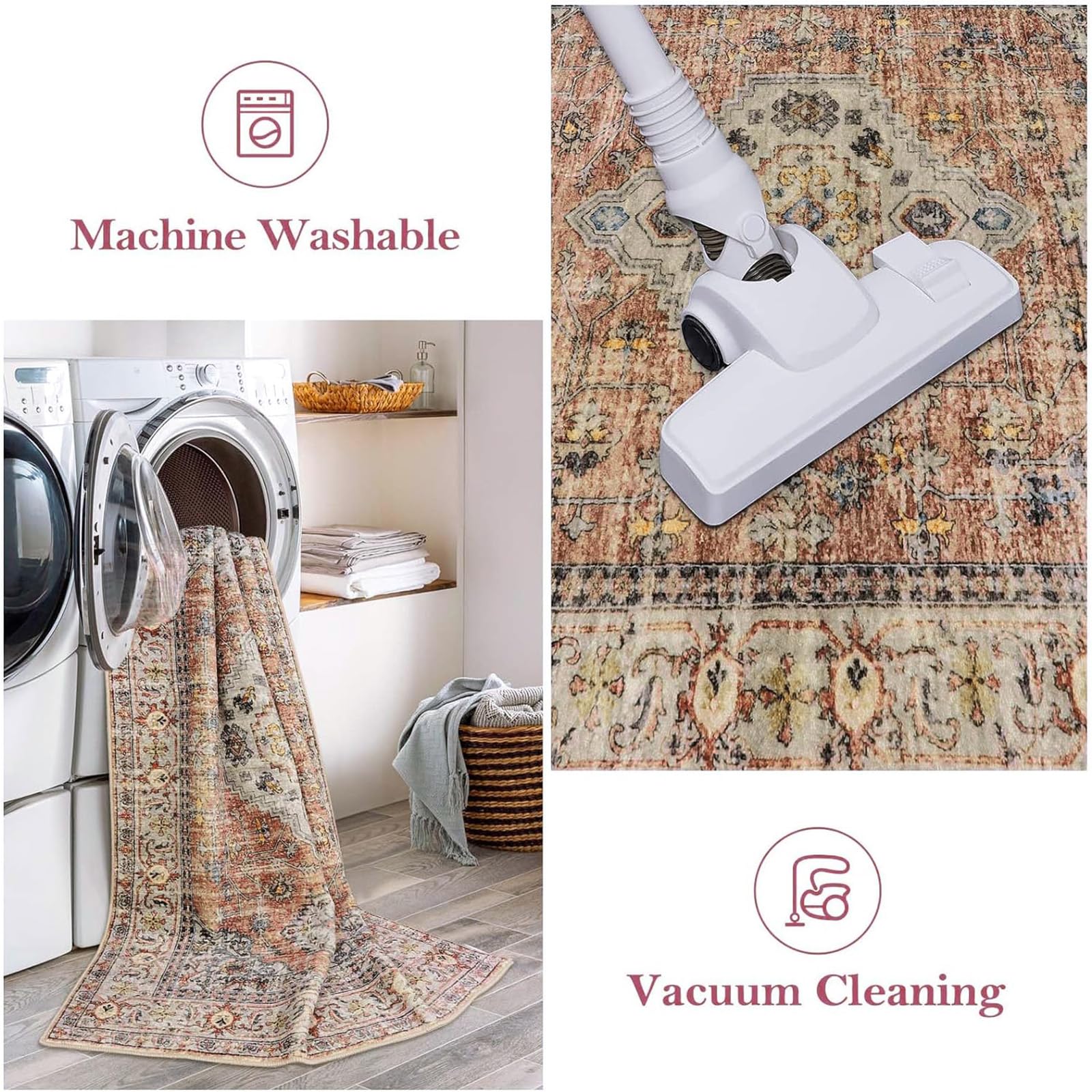 Lahome machine-washable runner is easy to clean after everyday messes.