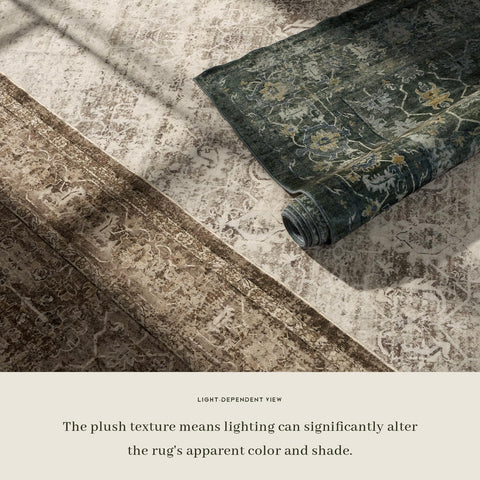 Lahome Margot rug distressed texture close-up for boho charm