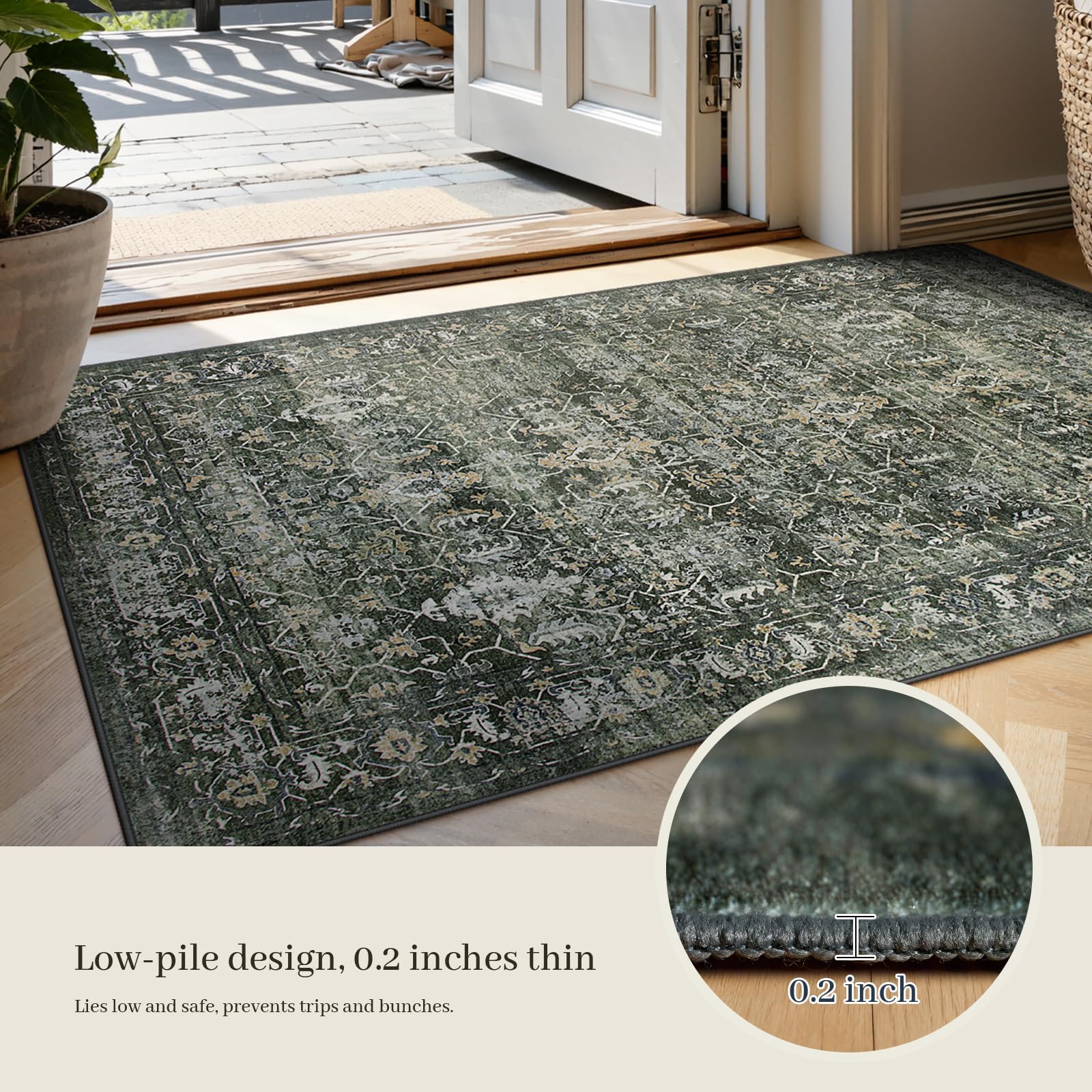 Lahome Margot rug pet-friendly design with low pile for paws