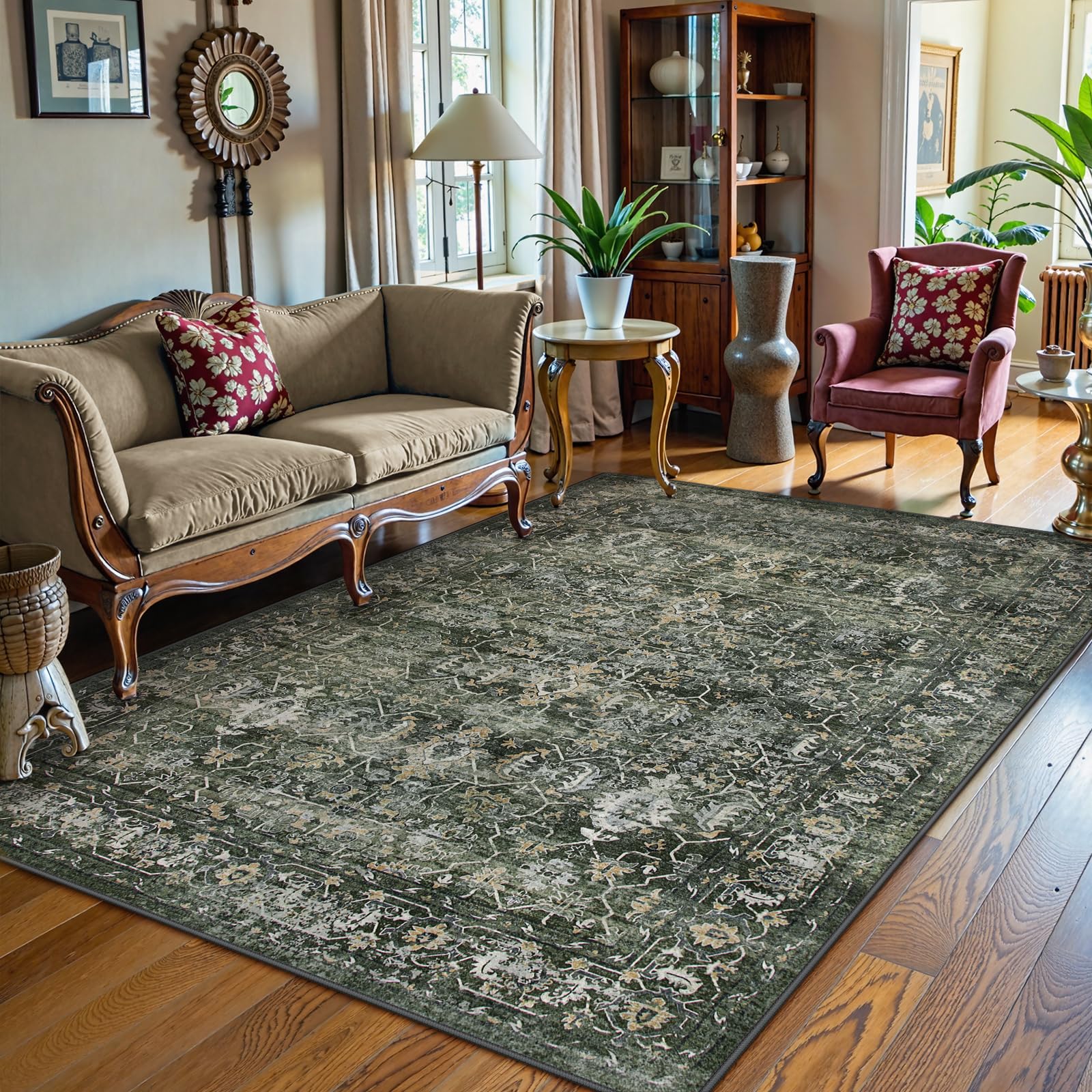 Lahome Margot rug anchors entryways and dining areas with warmth.