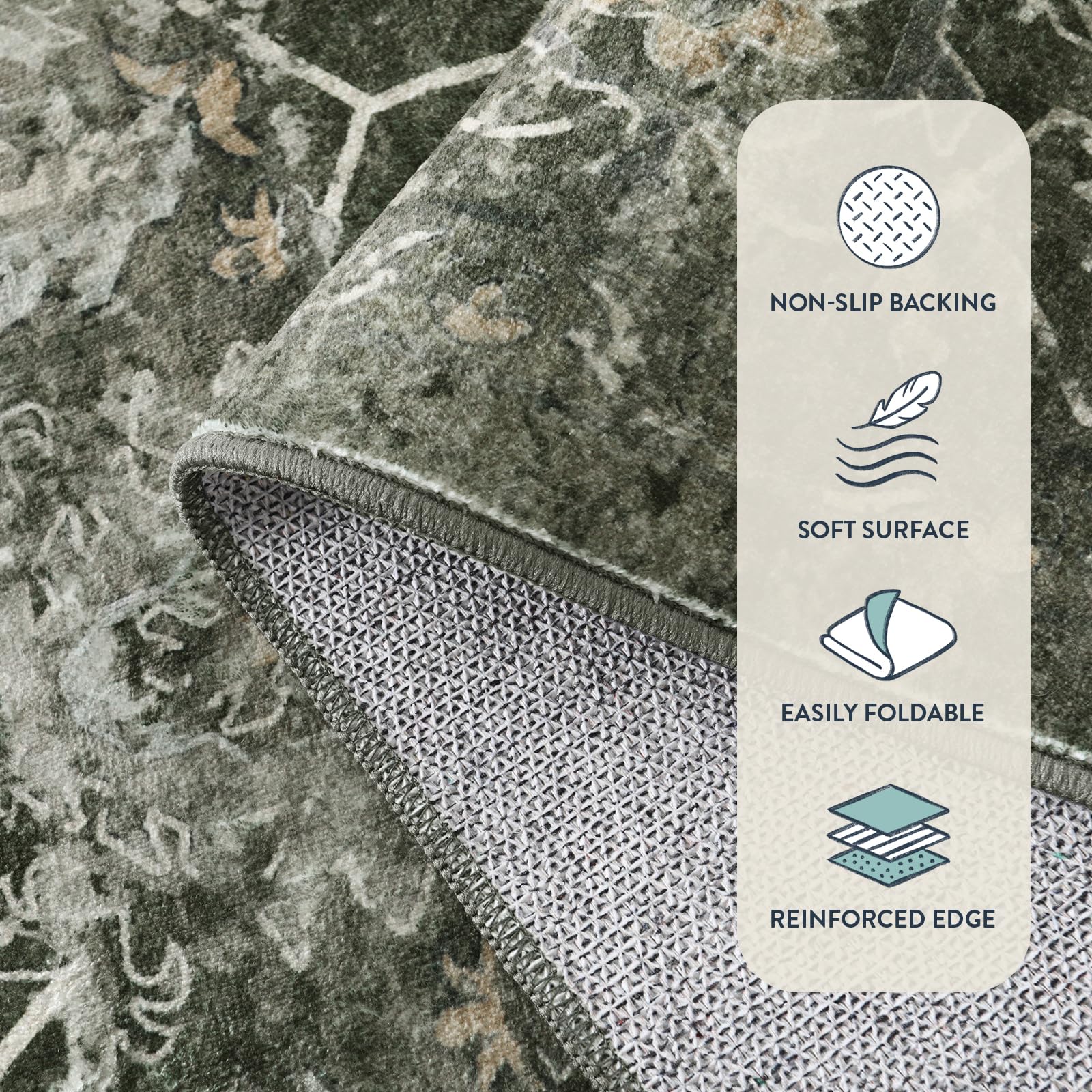 Lahome Margot low pile design reduces snagging from pets and furniture.