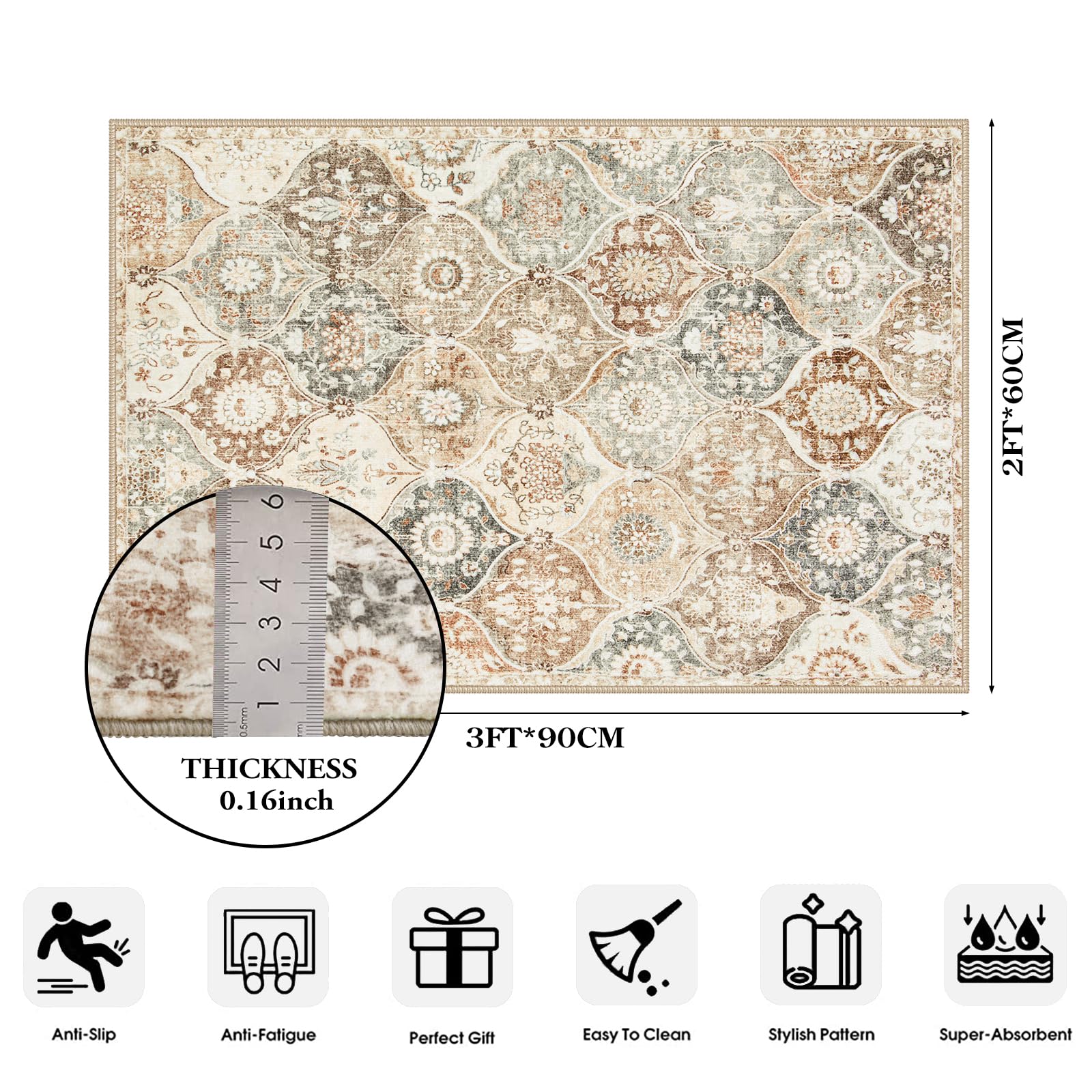 Pet-friendly Lahome Moroccan Trellis rug keeps hair and dander off the floor