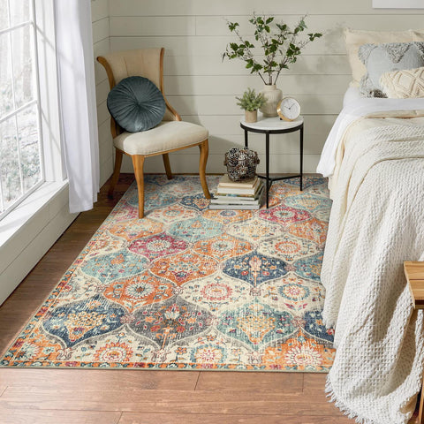 Lahome faux-wool texture feels soft and cozy underfoot.